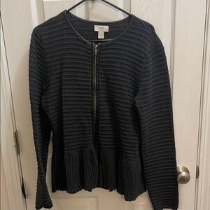 LOFT Black Textured Blazer